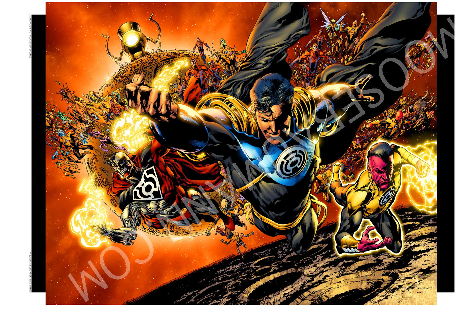 Sinestro Corp, In Dax Stryker Torres's Art Prints: DC Lantern Corps ...